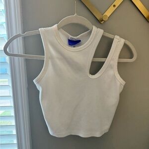 Future Collective Off-White Cut Out Tank Top